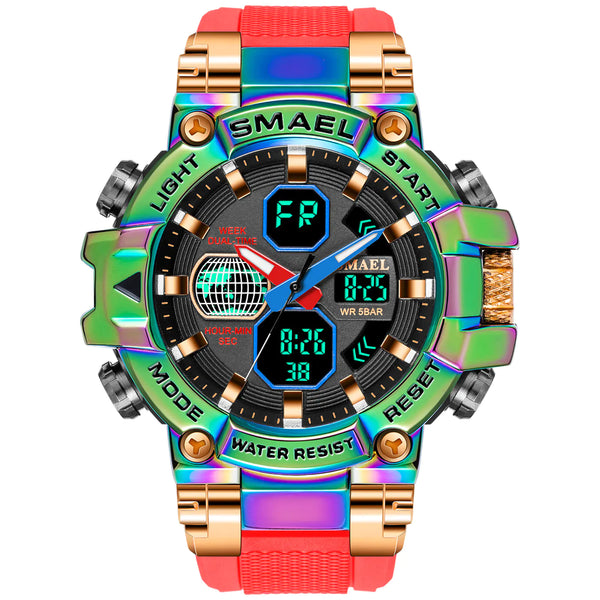Colorful Outdoor Men's Alloy Watch