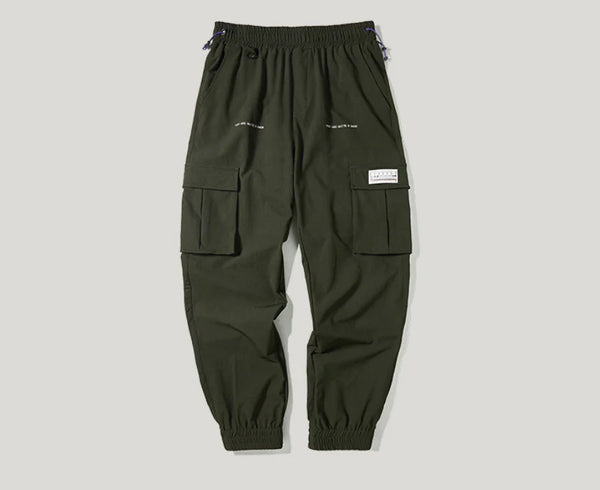 Men's Printed 3D Pocket Jogger Windbreaker Pants