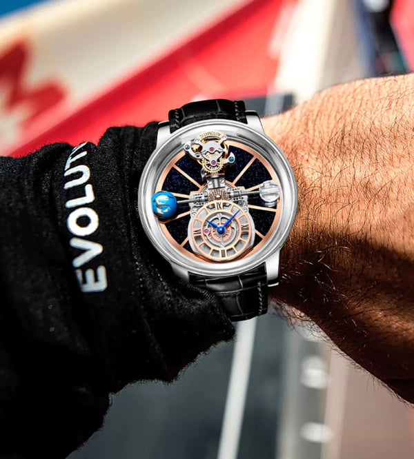 Men's Skeleton Quartz Watch