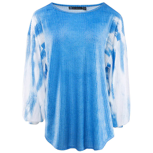 Tie-Dye Gradient Casual Women's Sweater