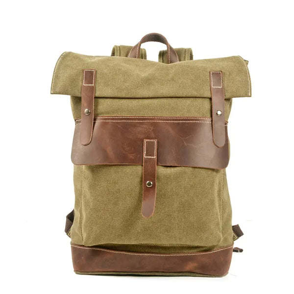 Military Canvas Backpack for Outdoor Travel