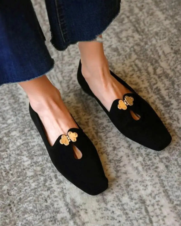 Low-Cut Square Head Women's Footwear for Comfort