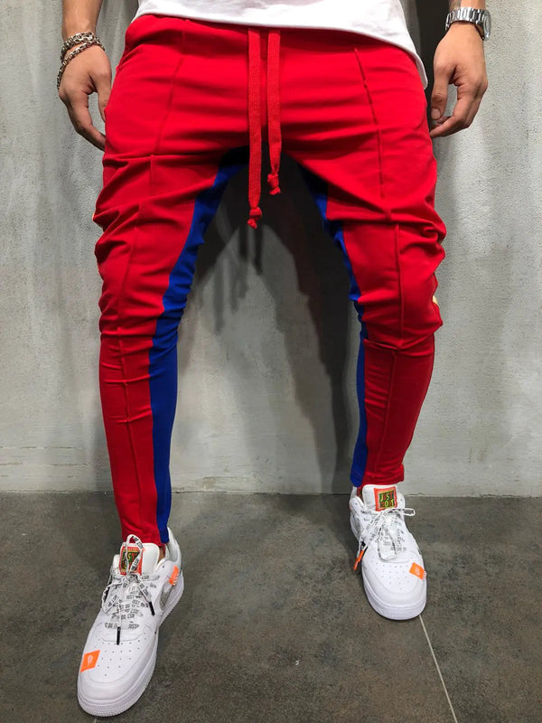 Men's Color-Block Hip-Hop Jogger Fitness Pants