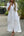 Deep V Cotton-Linen Dress, Long Sleeve Split Maxi Dress
