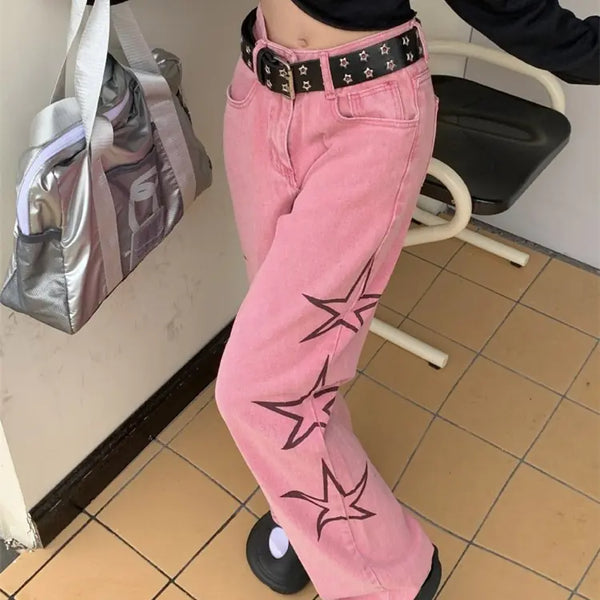 Women's Retro XINGX All-Matching Straight Pants