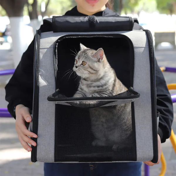 Breathable Cat Backpack for Travel and Pets