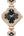 ADSBIAOYE Luxury Women Wrist Watches Unique Rose Gold Diamond Bracelet Watch Fashion Dress Quartz Watches for Women Gift (01 Black)