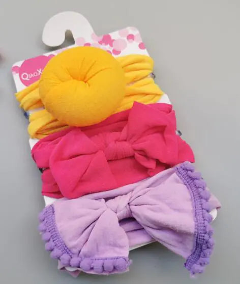 Bow Elastic Nylon Baby Hair Band Fashion Decoration
