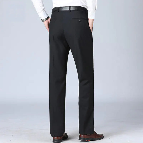Men's Casual Loose Fit Straight Suit Pants