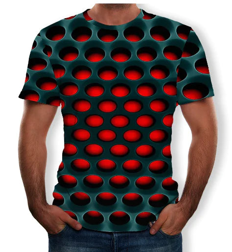 3D Printed Personality Men's & Women's Short Sleeve T-shirt