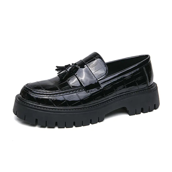 Men's Big Toe Platform Leather Shoes