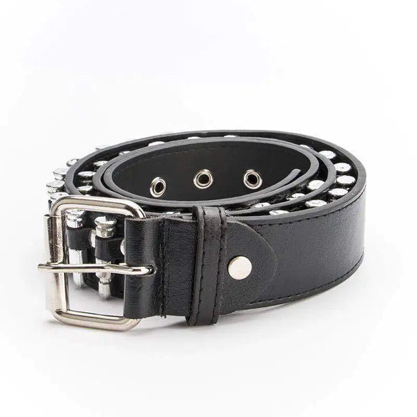 Men's Punk Style Studded Bullet Belt