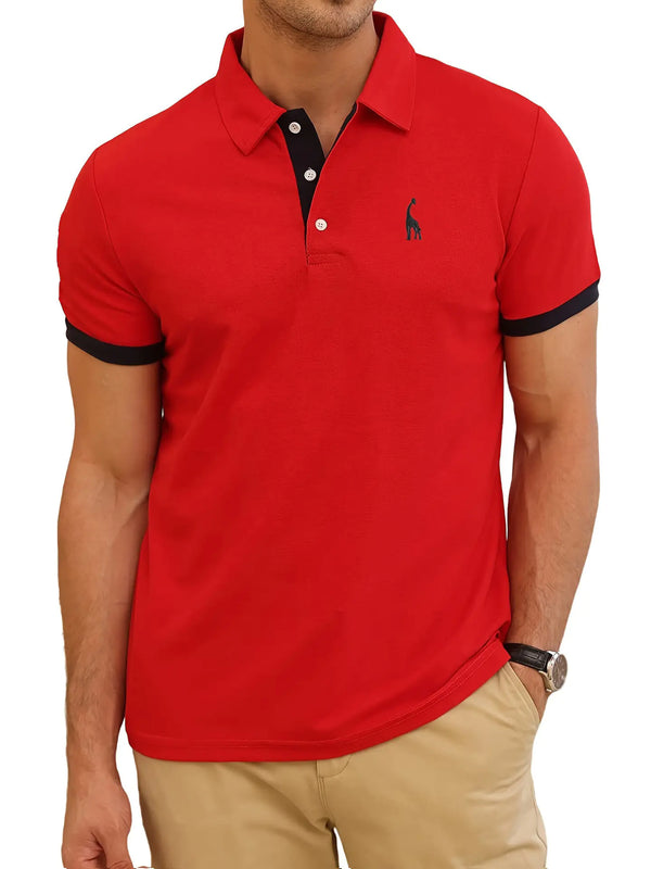 3D Printed Hawaiian Polo Shirt for Men (Short Sleeve)