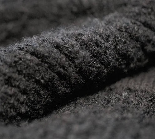 Lapel-Collar Thermal Men's Sweater