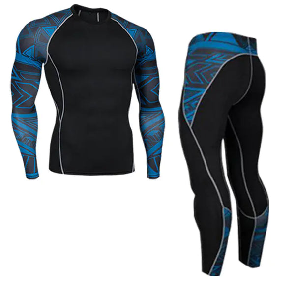 Men's Compression T-Shirt and Leggings Fitness Kit
