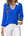 Vivilli Casual Polo Shirts for Women: 3/4 Sleeve Office Work Clothes - Business Professional Blouses - U Neck Collared Shirts for Women Fall Fashion Color Block Sweatshirt Women Golf Polo Shirt Blue M