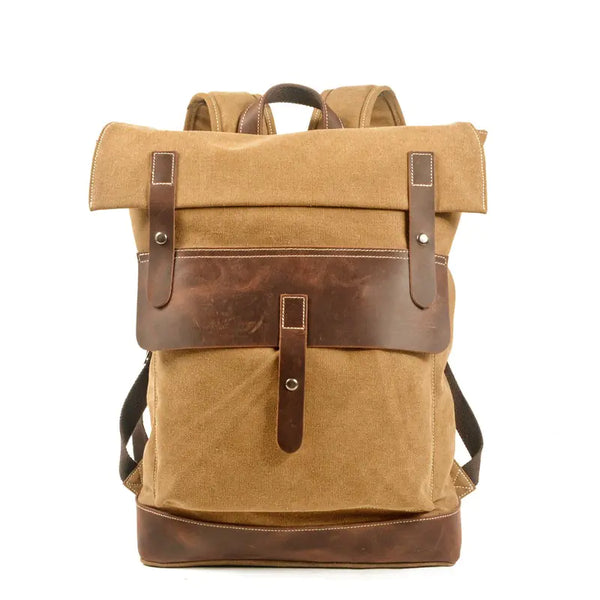 Military Canvas Backpack for Outdoor Travel