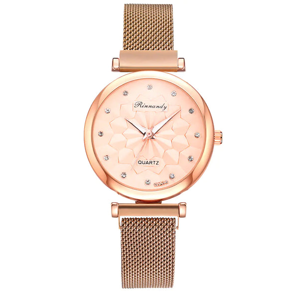 Fashion Women's Watch Set with Bracelet (5 Pieces)