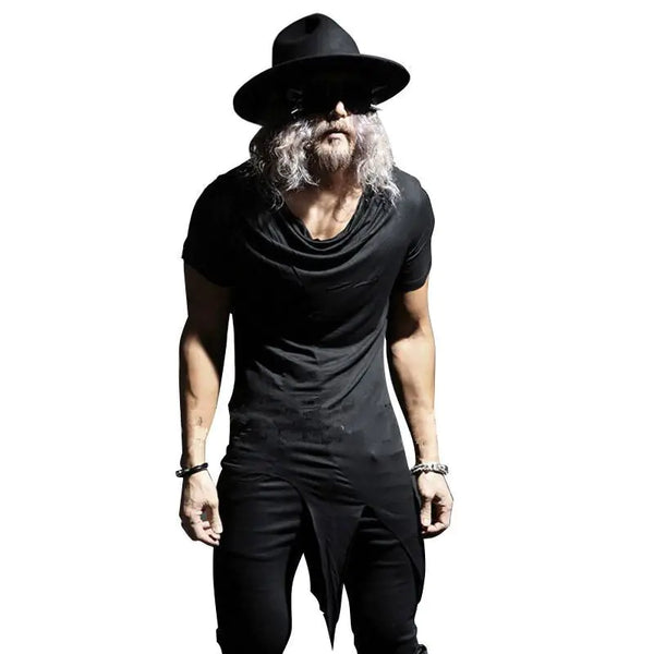 Asymmetrical Short Sleeve T-Shirt for Men (Summer)