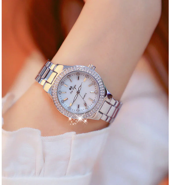 Diamond-Studded Women's Watch