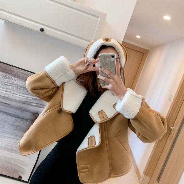 Modern Valley 2019 Women's Hooded Shearling Jacket
