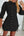 Drawstring Lapel Shirt Dress