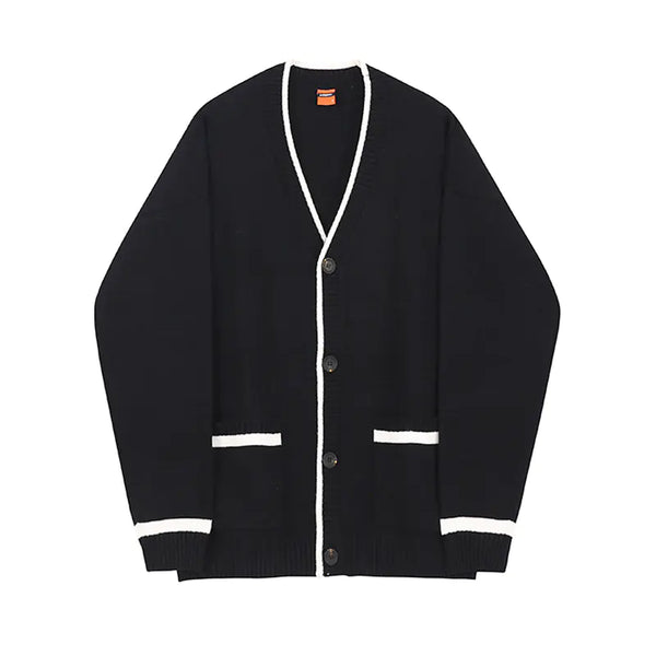 Men's Loose Knit Sweater Coat
