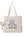 Portable Canvas Print Handbag for Outings with Pets