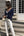 Casual Contrast Color Stitching Women's Sweater