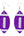 Glitter Faux Leather Football Drop Dangle Earrings for Women Gift Accessories Football Jewelry for Moms-Purple