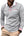 Mens Polo Shirts Contrast Color Patchwork Golf Shirts for Mens Long Sleeve T-Shirt Tops with Pocket Grey 2XL