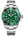 LOREO Luxury Mens Automatic Mechanical Watch 40mm Luminous Sapphire Green Ceramic Bezel Water Resistant Stainless Steel Watches