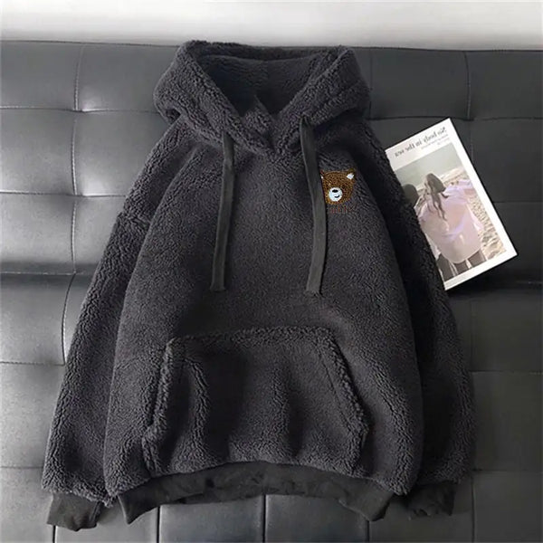 Hooded Women's Lamb Wool Sweater