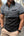 Men's Casual Polo Shirt with Pocket and Striped Design