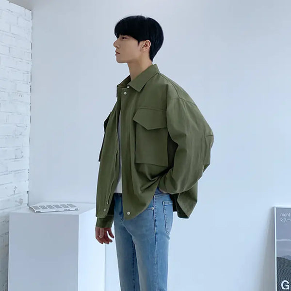 Casual Loose Cotton Jacket for Men