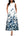 Black and White Floral Print Maxi Dress