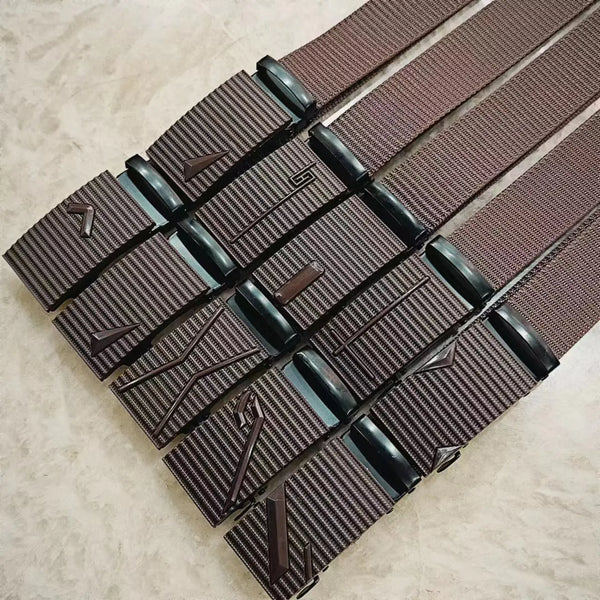 Men's Nylon Automatic Buckle Canvas Belt - New Trend