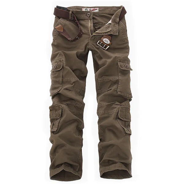 Men's Baggy Military Cargo Pants with Multi Pockets