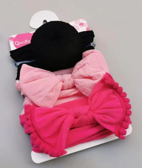 Bow Elastic Nylon Baby Hair Band Fashion Decoration