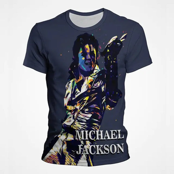 Michael Jackson 3D Print Polyester Men's T-Shirt