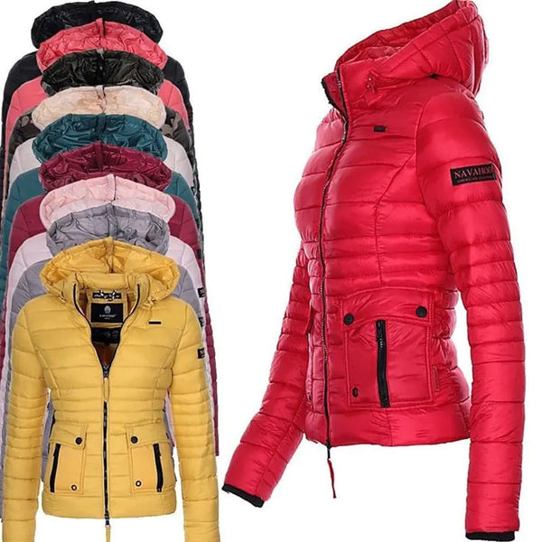 Women's Winter Red Motorcycle Jacket