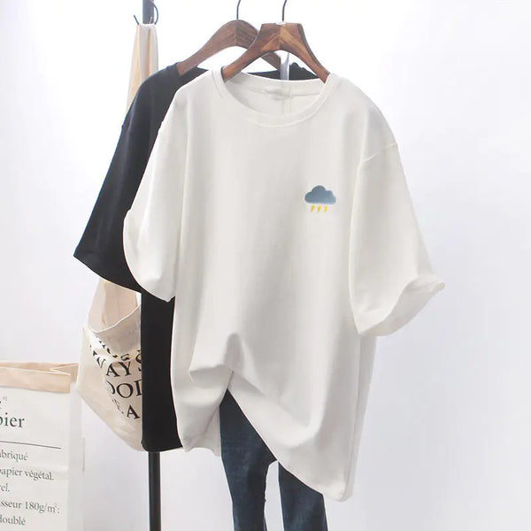 Women's Casual Loose BF Style Short Sleeve T-Shirt