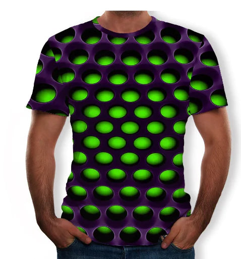 3D Printed Personality Men's & Women's Short Sleeve T-shirt