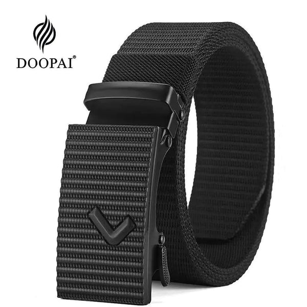 Men's Nylon Automatic Buckle Canvas Belt - New Trend