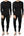 VZV 2 Set Thermal Underwear for Men Winter Long Johns for Men Fleece Lined Mens Thermals Top and Bottom Set Base Layer Men Black Black