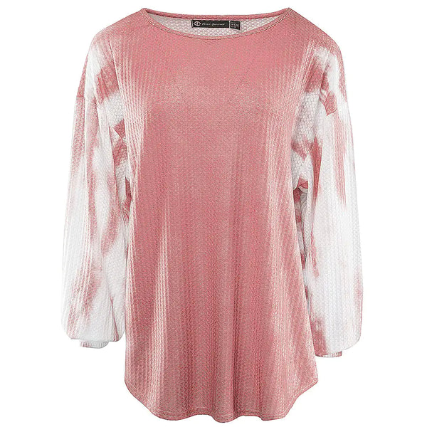 Tie-Dye Gradient Casual Women's Sweater