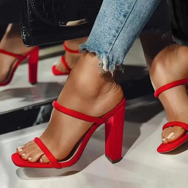 New Large Size Women's High Heel Sandals