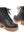 Waterproof Round Toe Chunky Heel Lace-Up Ankle Boots