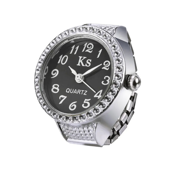 Simple Couple Ring Watch for Men and Women Jewelry