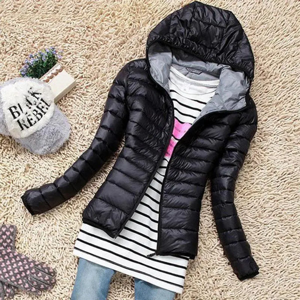 2020 Women's Autumn Winter Hooded Cotton Jacket